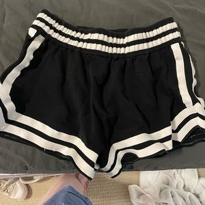 Nagnata Black and White Sweatshorts